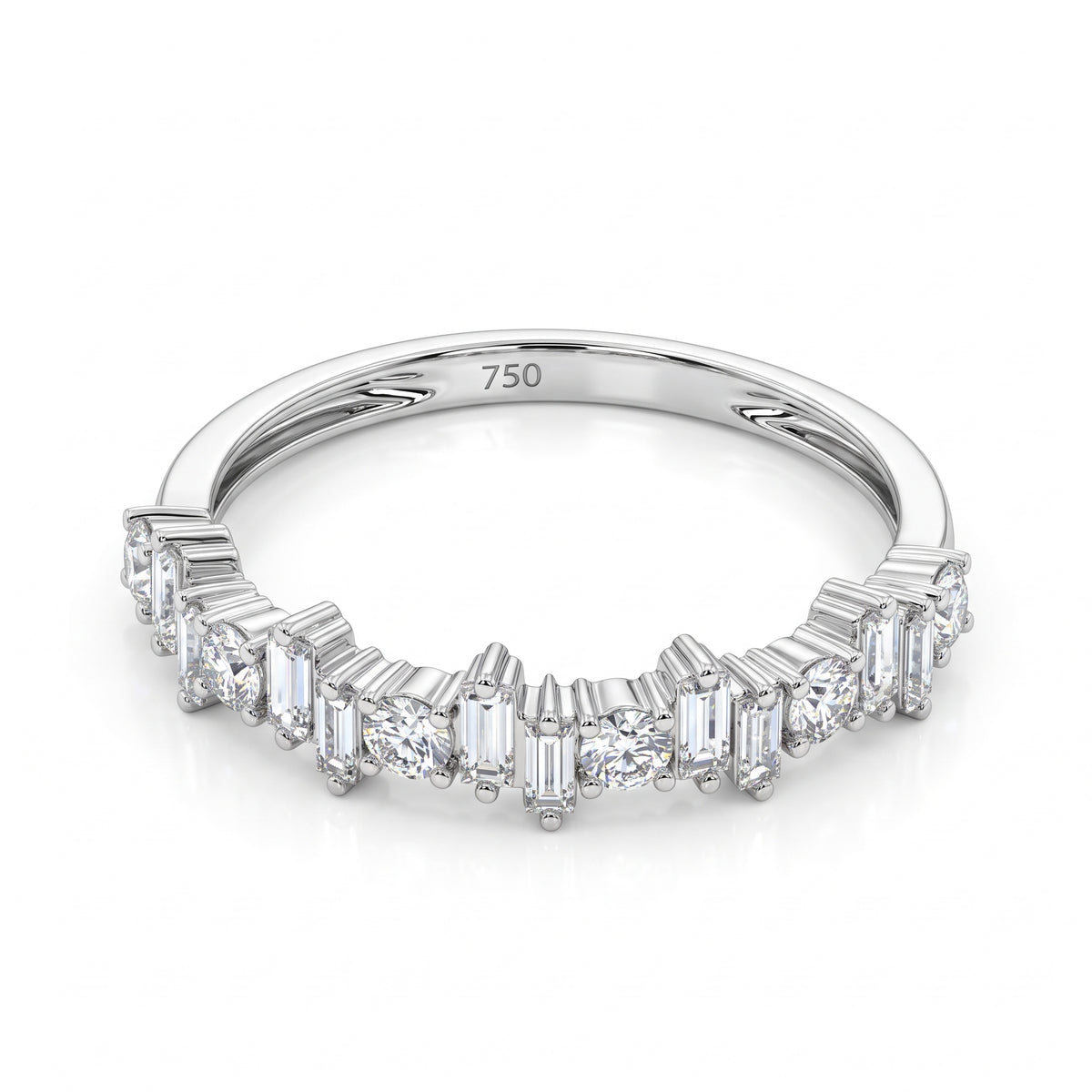 Anillo de Oro 18K Media Churumbela BRILLANTE NATURAL .48ct