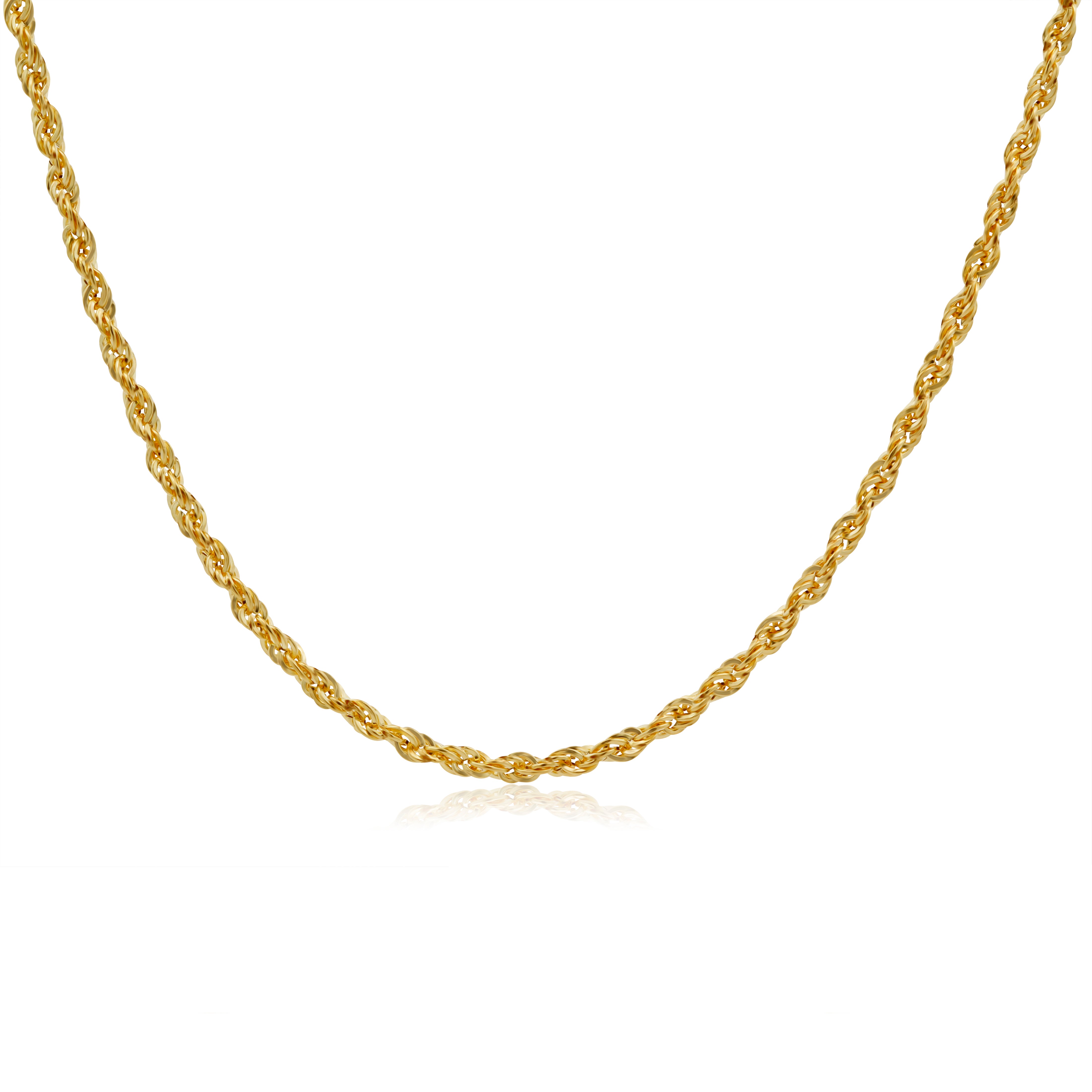 Cadena de Oro 14K Torsal Hueca Gruesa