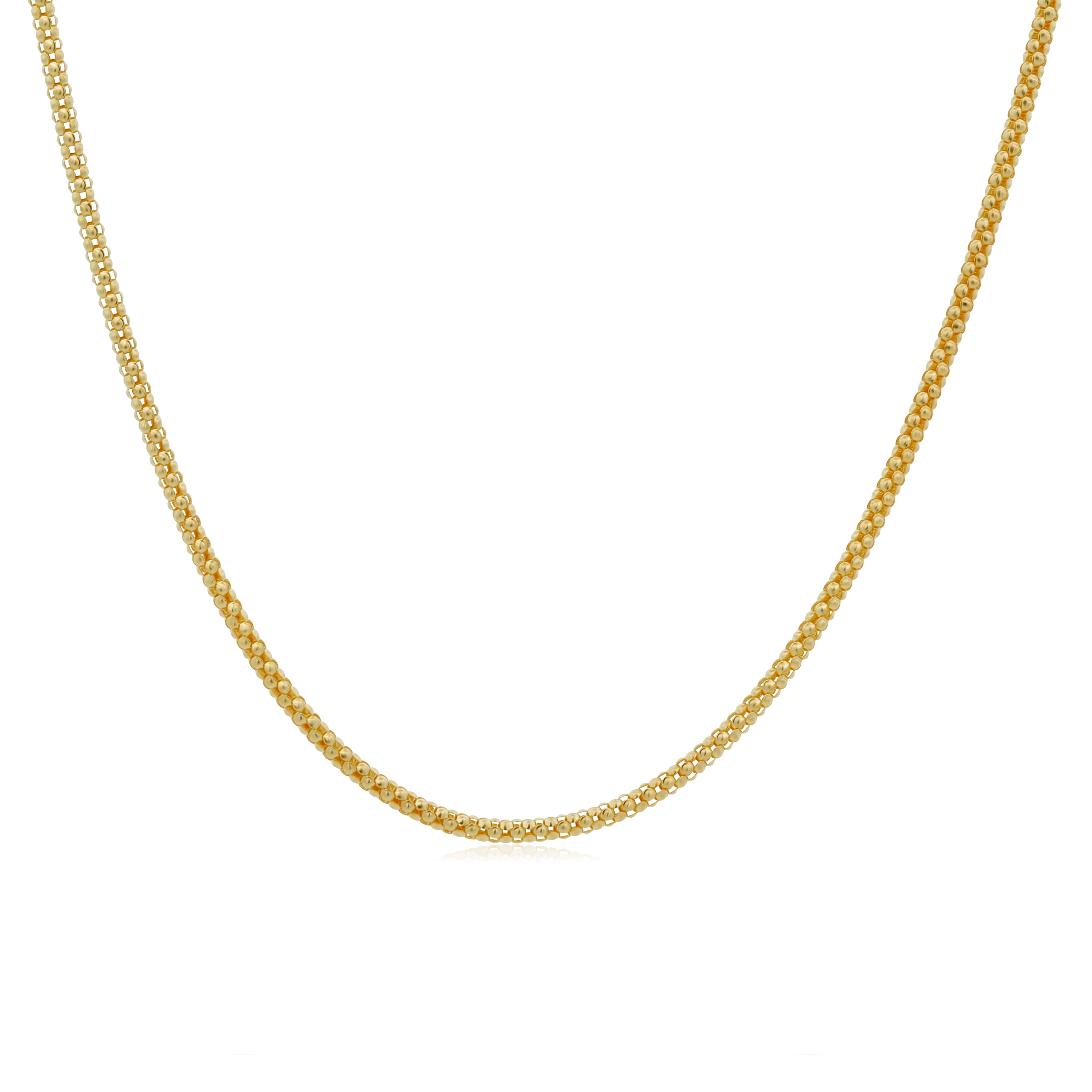 Cadena de Oro 14K Popcorn