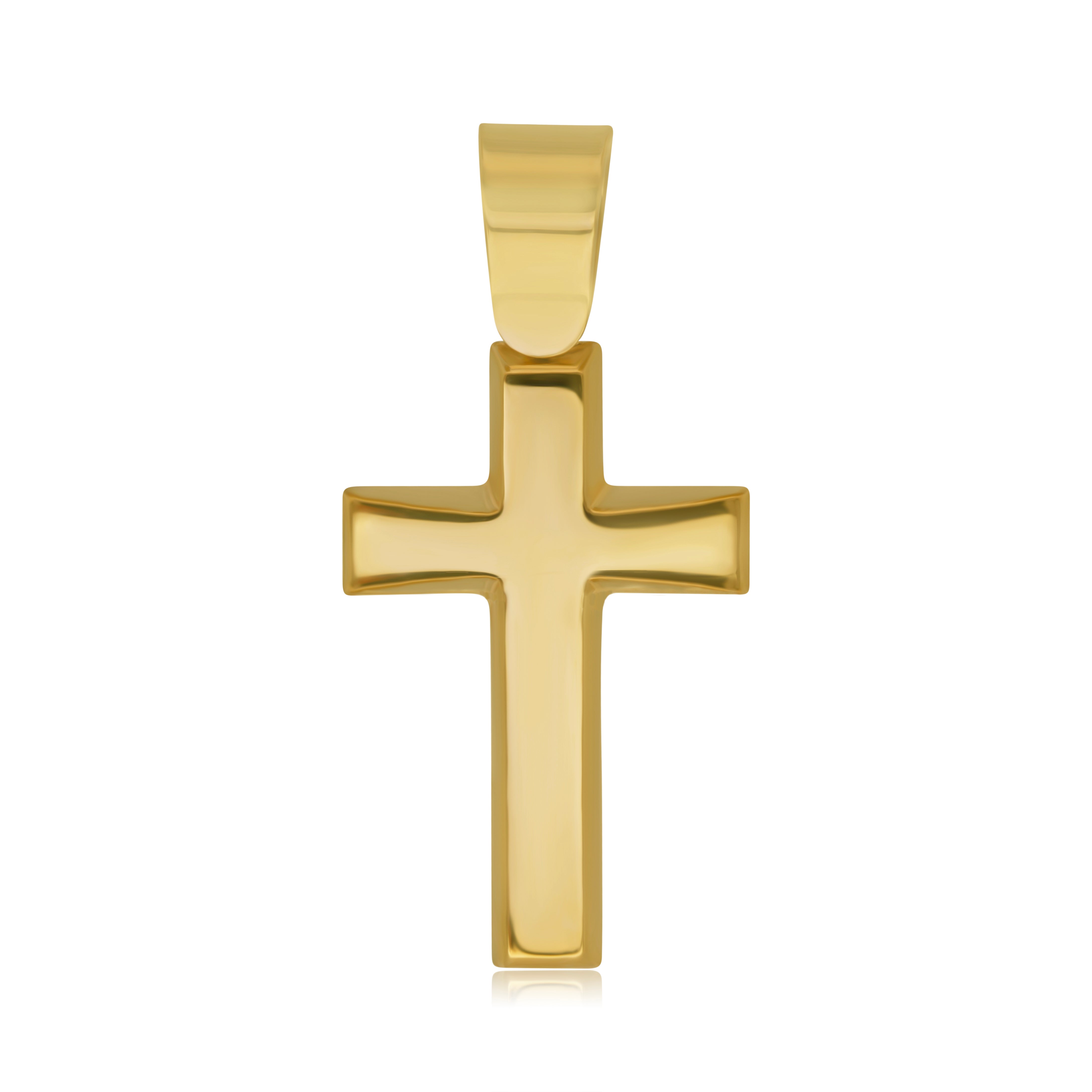 Cruz de Oro 10K y 14K con Relieve