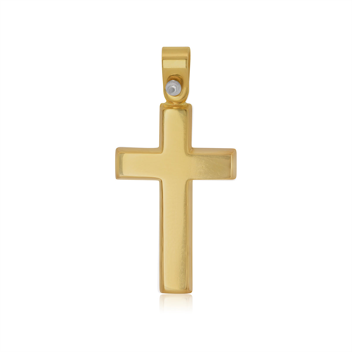 Cruz de Oro 14K Lisa