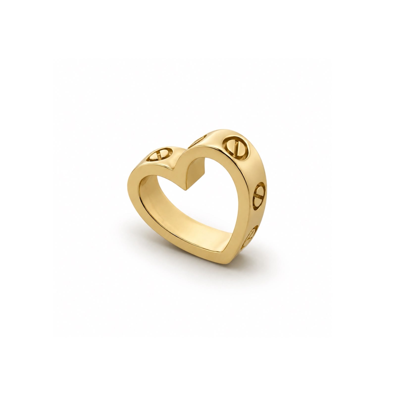 Dije de Oro 10K Corazón Tipo Cartier