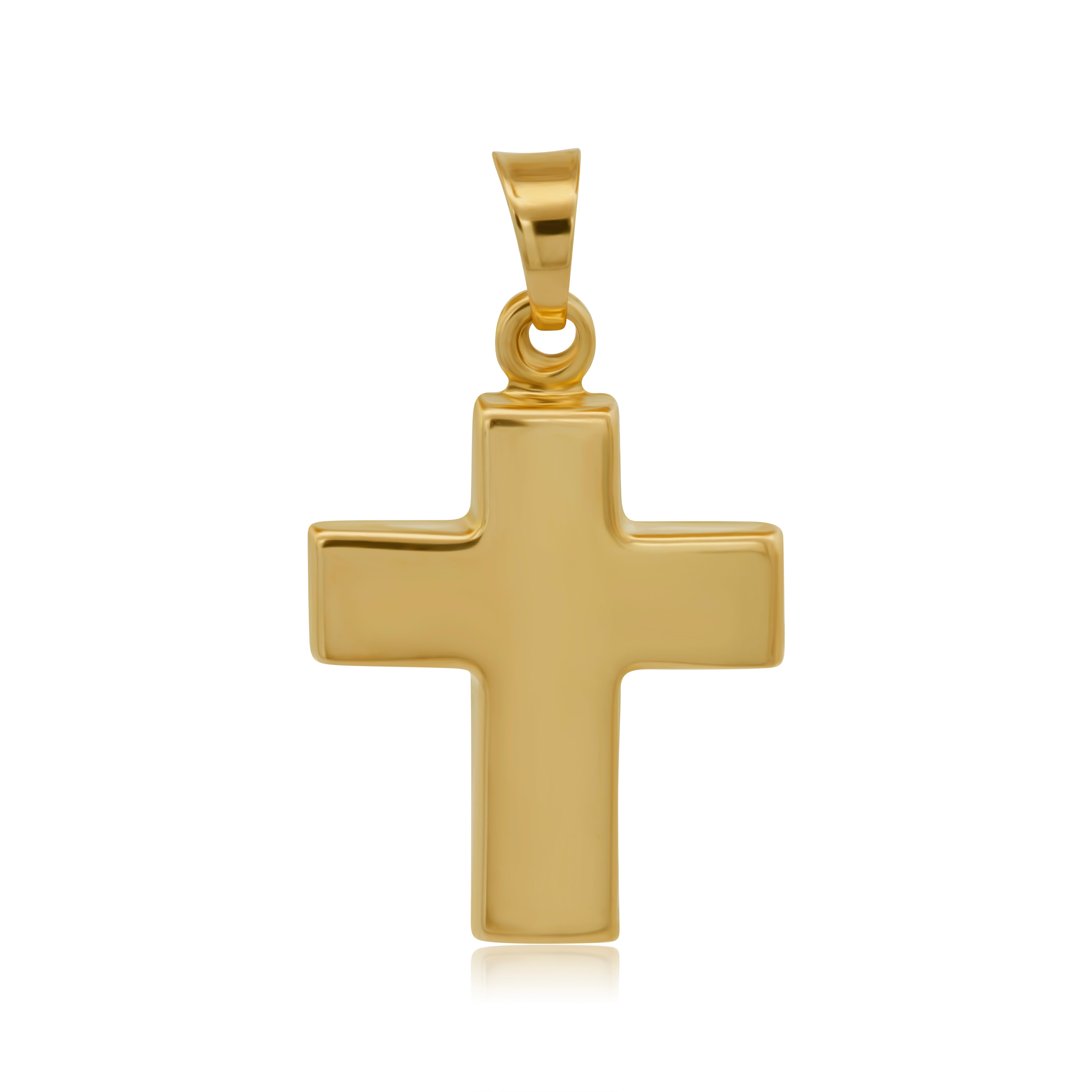 Cruz de Oro 14K  Lisa Plana