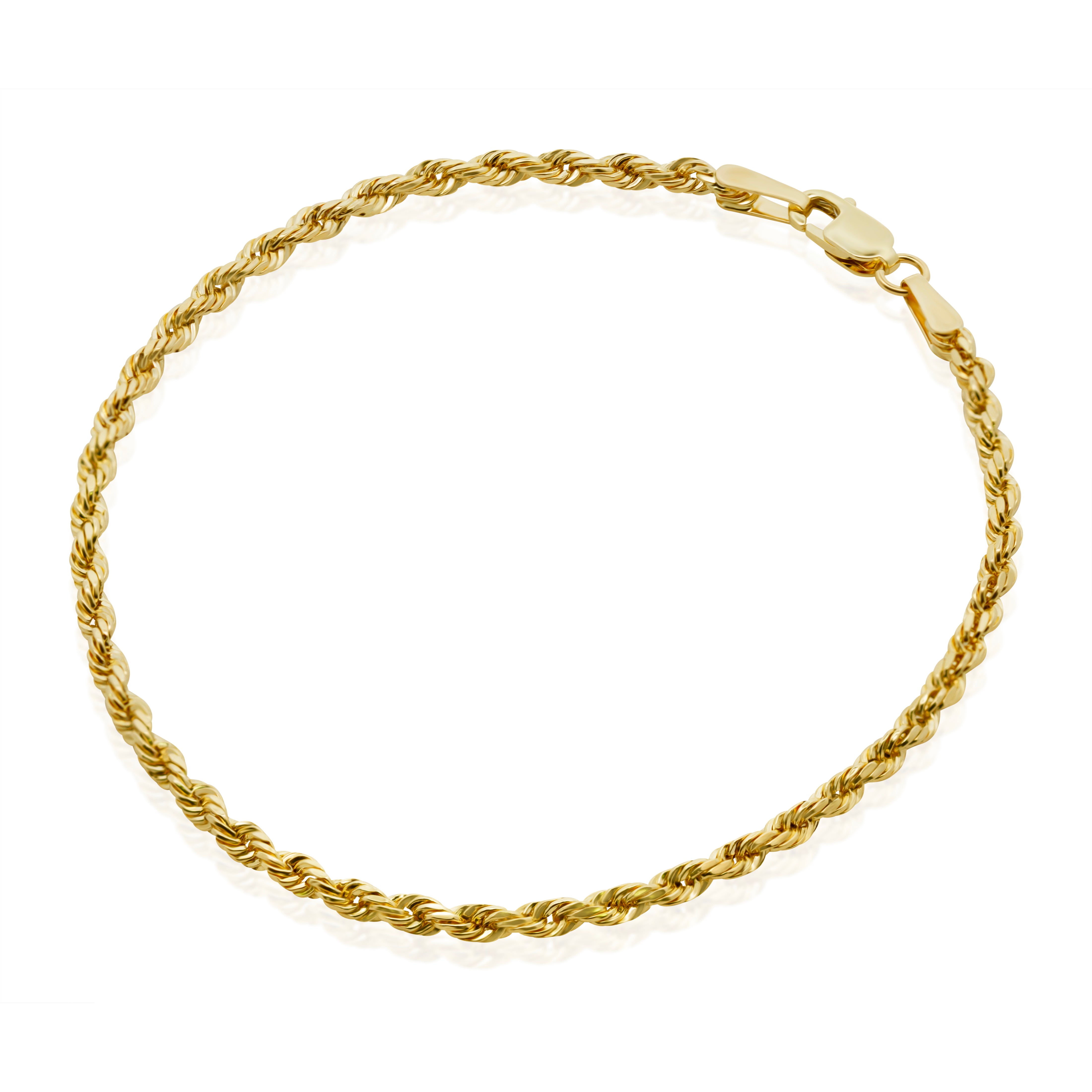 Pulsera Oro 10K Torsal Hueca Gruesa