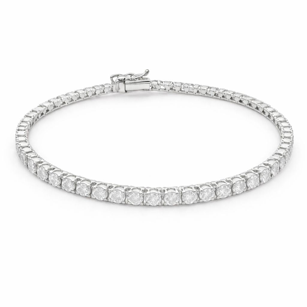 Pulsera de Oro 14K Tennis con BRILLANTE NATURAL 1ct.