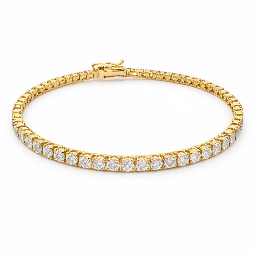 Pulsera de Oro 14K Tennis con BRILLANTE NATURAL 1ct.