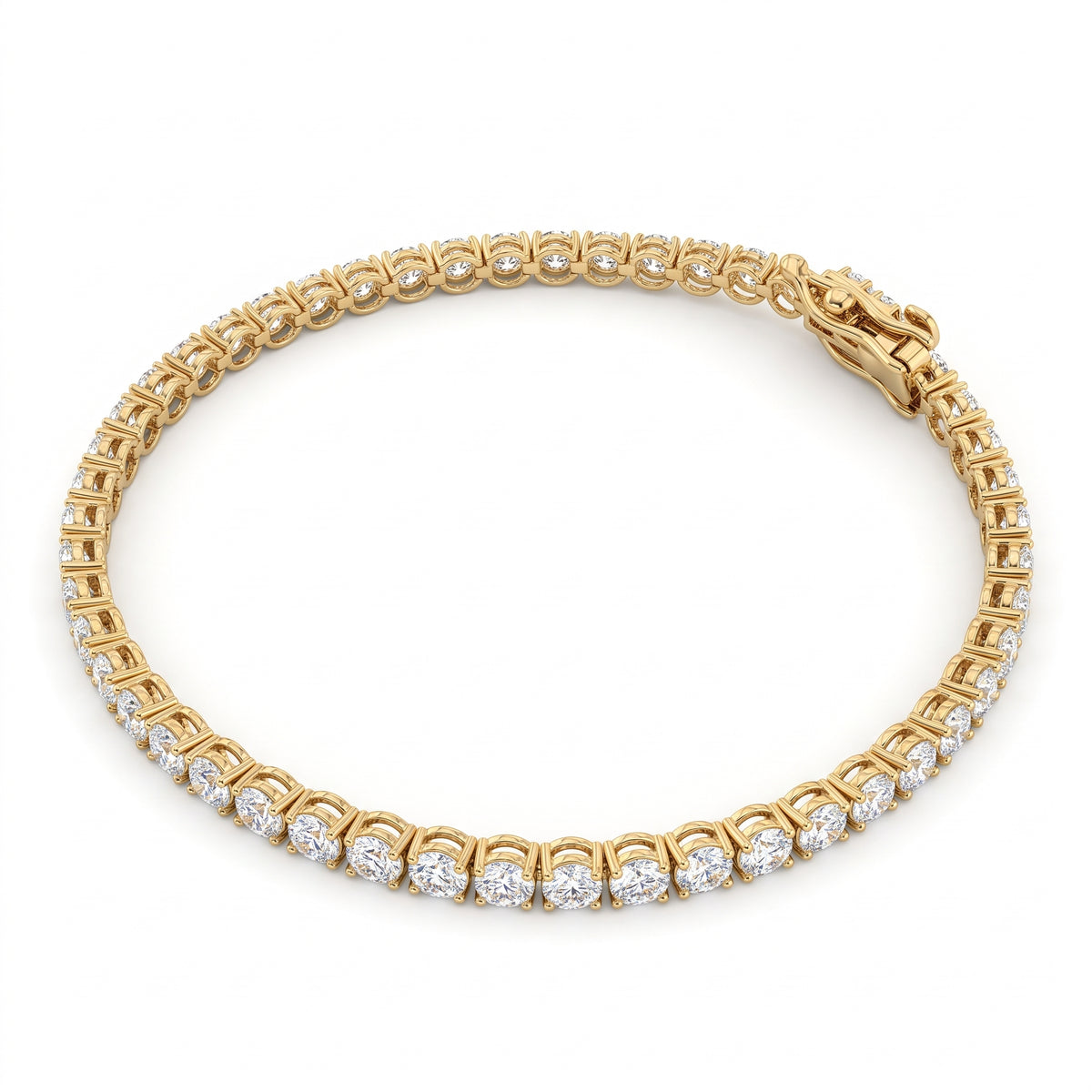 Pulsera Oro 14K Crown Set BRILLANTE LABORATORIO 3.00ct