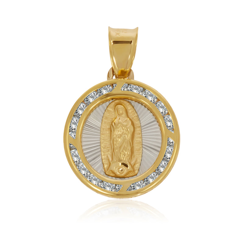 Fatal formato profundidad Medalla Redonda Virgen de Guadalupe - Oro 10K – Coletta Joyeria