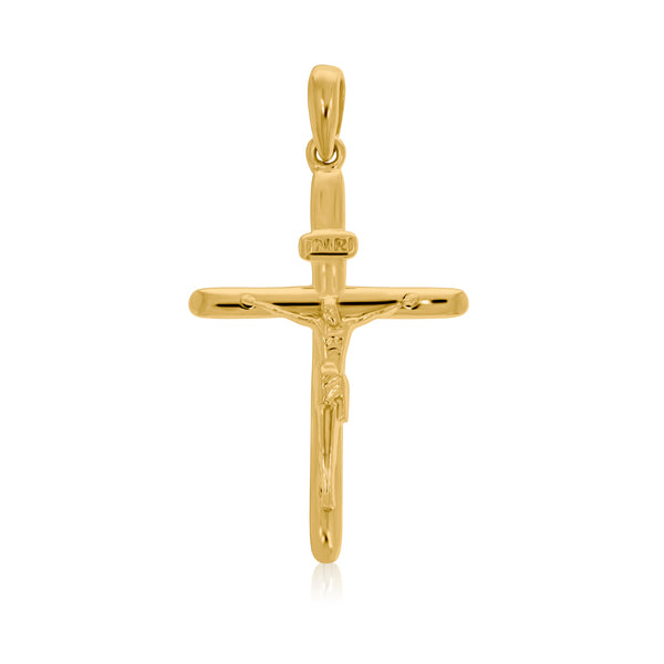 Cruz con Cristo Exquisito - Oro 10K
