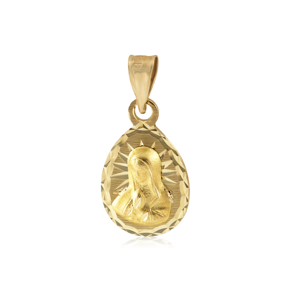 Medalla Gota Pequeña Virgen de Guadalupe - Oro 10K