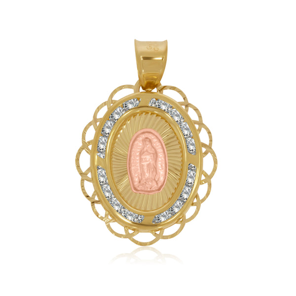 Medalla Virgen de Guadalupe Oro Rosa - Oro 10K
