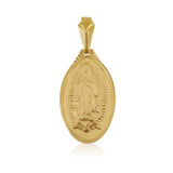 Medalla Ovalada Virgen de Guadalupe Matte - Oro 10K