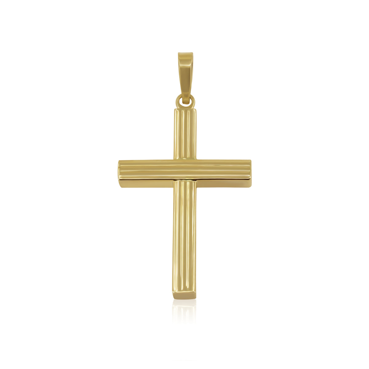 Cruz de Oro 14K Tipo Cubo