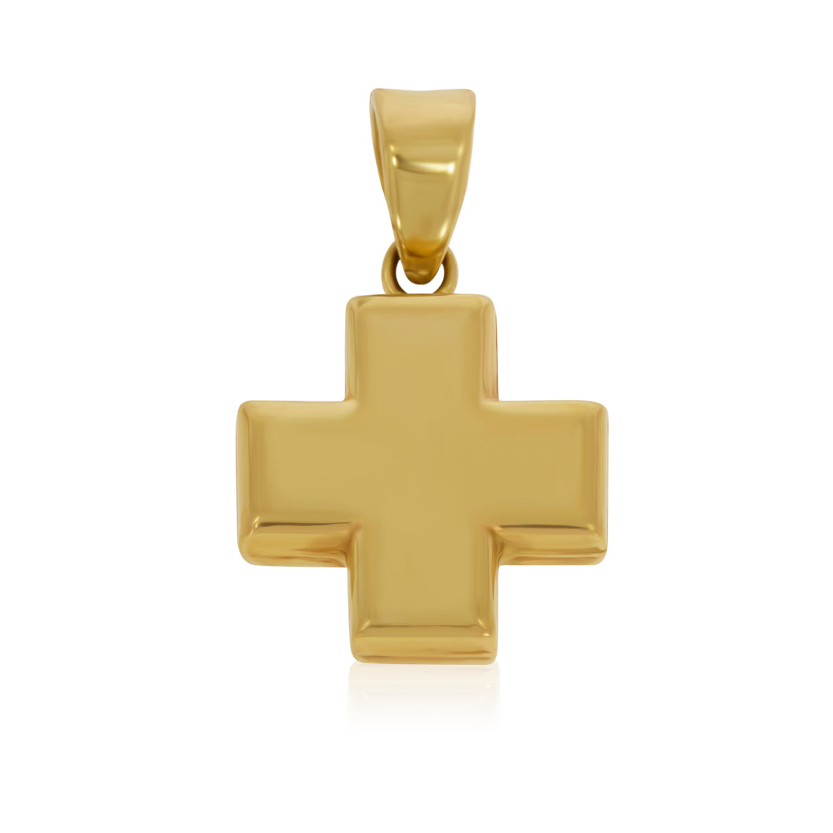 Cruz de Oro 14K Cuadrada