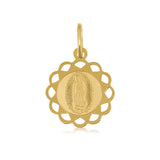 Medalla Virgen de Guadalupe en Flor - Oro 10K
