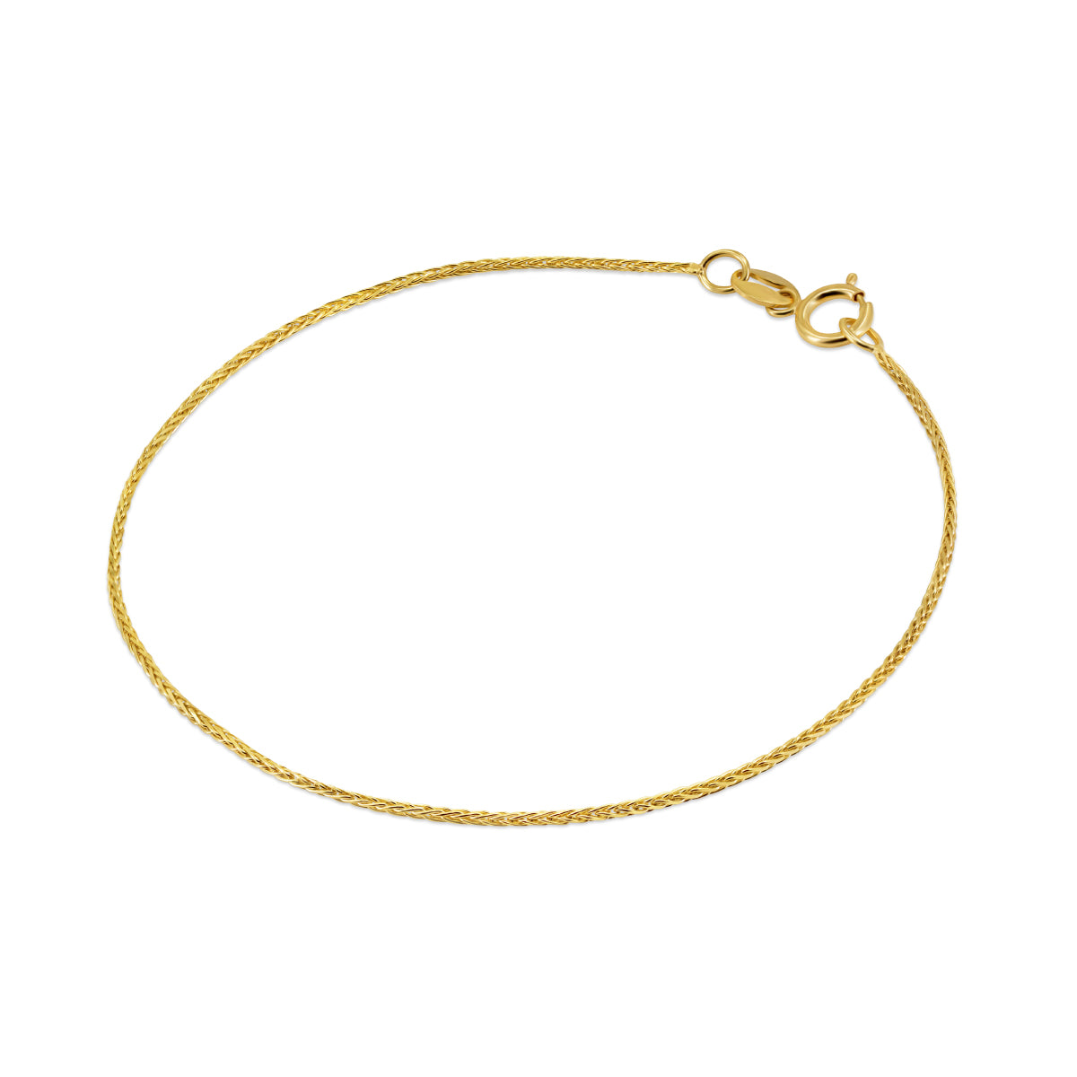 Pulsera de Oro 10K Tejido Espiga