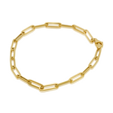 Pulsera tejido Ancla Gruesa - Oro 10K